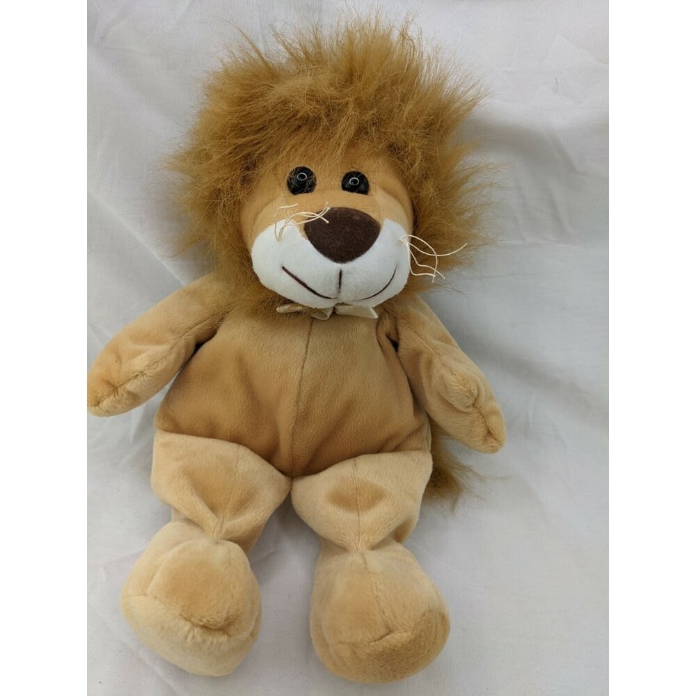 Kellytoy Bean Pals Lion‎ Plush 15 Inch Tan Brown Stuffed Animal Toy